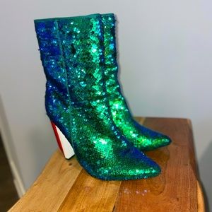 Cape Robbin Mermaid Sequin Terra Boot